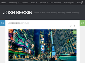 'joshbersin.com' screenshot