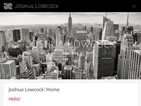 'joshualowcock.com' screenshot