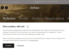 'jotex.se' screenshot