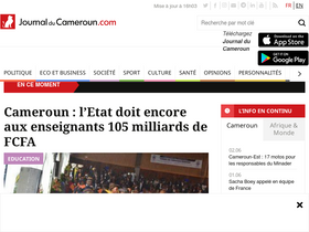 'journalducameroun.com' screenshot