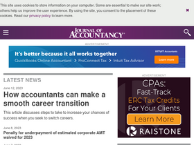 'journalofaccountancy.com' screenshot