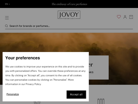 'jovoyparis.com' screenshot