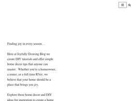 'joyfullygrowingblog.com' screenshot