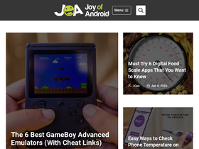 'joyofandroid.com' screenshot