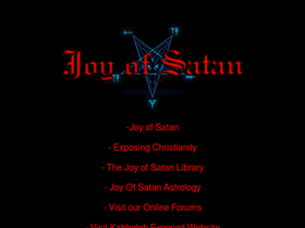 'joyofsatan.org' screenshot
