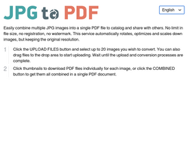 'jpg2pdf.com' screenshot