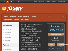 'jqueryui.com' screenshot