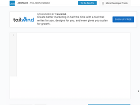 'jsonlint.com' screenshot