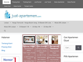 'jual-apartemen.com' screenshot