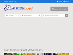 'jualmotorbekas.com' screenshot