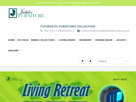 'jubileefurniturelv.com' screenshot