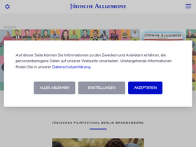 'juedische-allgemeine.de' screenshot