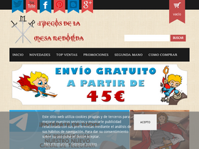 'juegosdelamesaredonda.com' screenshot