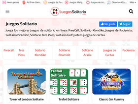 'juegossolitario.com' screenshot