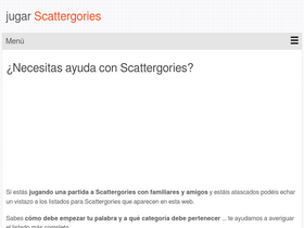'jugarscattergories.com' screenshot