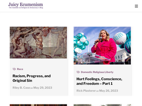 'juicyecumenism.com' screenshot