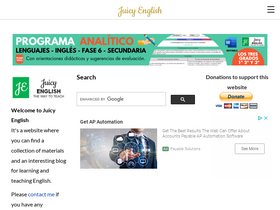 'juicyenglish.com' screenshot