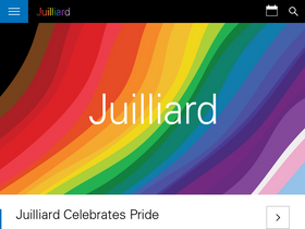 'juilliard.edu' screenshot
