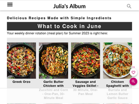 'juliasalbum.com' screenshot