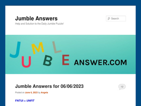 'jumbleanswer.com' screenshot