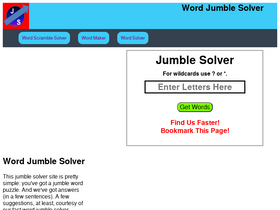 'jumblesolver.us' screenshot