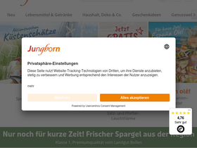 'jungborn.de' screenshot