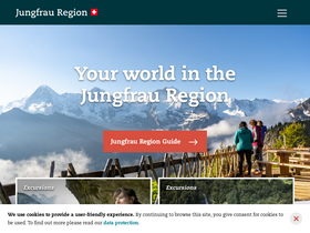'jungfrauregion.swiss' screenshot