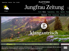 'jungfrauzeitung.ch' screenshot