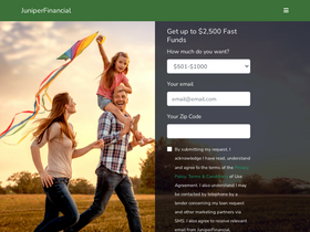 'juniper-financial.com' screenshot