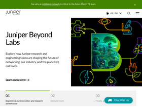 'juniper.net' screenshot