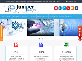 'juniperpublishers.com' screenshot