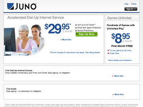 'juno.com' screenshot