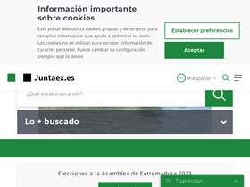 'juntaex.es' screenshot