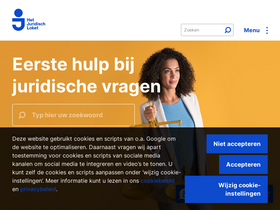 'juridischloket.nl' screenshot
