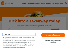 'just-eat.co.uk' screenshot