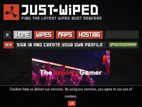 'just-wiped.net' screenshot