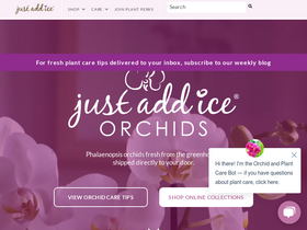 'justaddiceorchids.com' screenshot