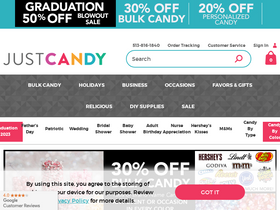 'justcandy.com' screenshot