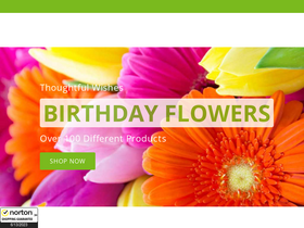 'justflowers.com' screenshot