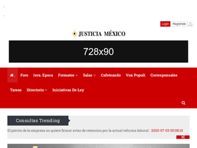 'justiciamexico.mx' screenshot