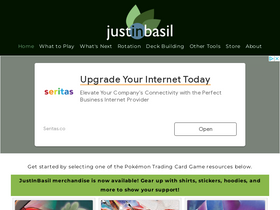 'justinbasil.com' screenshot