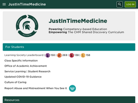 'justintimemedicine.com' screenshot