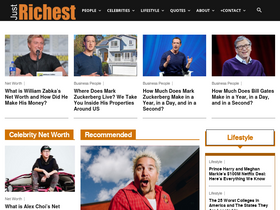 'justrichest.com' screenshot