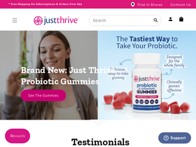 'justthrivehealth.com' screenshot