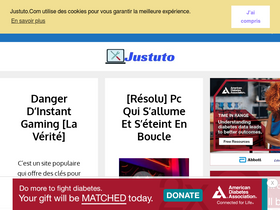 'justuto.com' screenshot