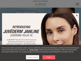 'juvederm.com' screenshot