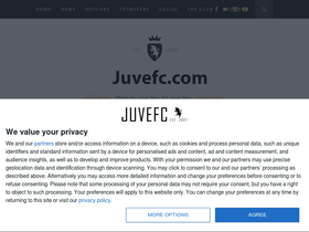 'juvefc.com' screenshot