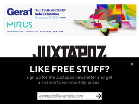 'juxtapoz.com' screenshot