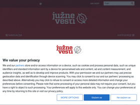 'juznevesti.com' screenshot