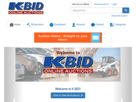 'k-bid.com' screenshot